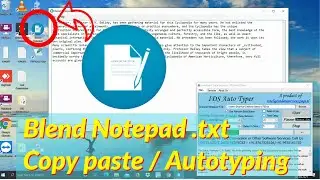 How to copy paste in Blend Notepad | JPEG to Blend Notepad Conversion Autotyper 