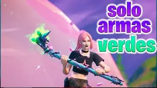 se puede GANAR solo con ARMAS VERDES en FORTNITE?