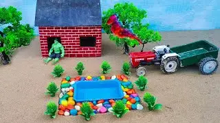 Mini tractor making water pump science project | mini tractor water pump ideas @multiplemanish998
