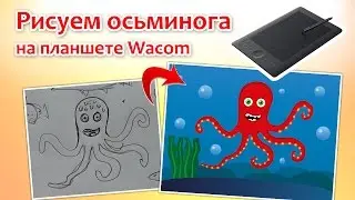 Рисуем осьминога на планшете Wacom