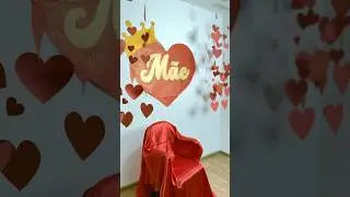 Decoração de Dia das Mães para uma escola. Dedicado às mães feitas de um doce bem doce! ❤️🌹 #arte