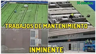 💥 LIMPIAN la LOSA ⚠️ OBRAS del SANTIAGO BERNABEU (14 octubre 2024)
