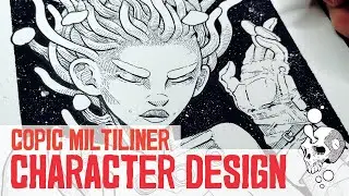 My favorite LINERS for DETAILS - CHARACTER DESIGN - COPIC MULTILINER