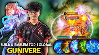 GUINEVERE BEST BUILD AND EMBLEM 2025 | TOP 1 GLOBAL GUINEVERE BUILD & EMBLEM | SHARK GUINEVERE BUILD