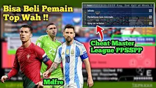 CARA CHEAT UANG TAK TERBATAS MASTER LEAGUE EFOOTBALL PES PPSSPP
