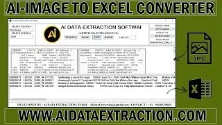 How to Download Image to Excel / Image to Excel Conversion Software for PC