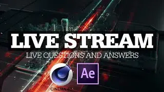 Cinema4d and After Effects Broadcast design Tutorial live