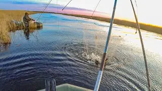 GUESSED THE FISH'S MOVEMENT! HOOKED THAT I BARELY GOT IT!!! Fishing on SPIDER LIFT IN THE SPRING....