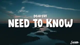 Doja Cat - Need To Know (Lyrics)