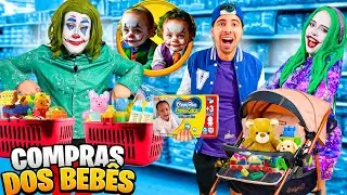COMPRAMOS TUDO PARA OS BEBÊS DA LADY JOKER E JOKER!! CORINGA FEZ GASTAR TODO MEU DINHEIRO!!