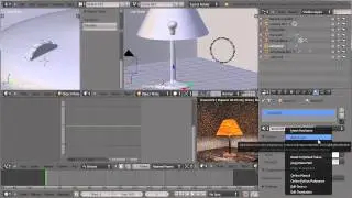 Blender 3D : Animating a lamp shade using drivers