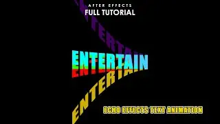 Echo Effects Text Animation Tutorial | Bending Effects in After Effects | Motion Vecty