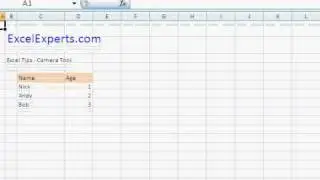 ExcelExperts.com - Excel Tutorial - Camera Tool