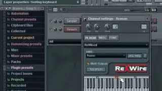 Fl Studio + Reason rewire.wmv