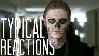 Typical reactions to some of Tate Langdon's moments on AHS