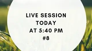 Live Session By Dr. Manoj Das