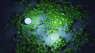 Unreal Engine 5  - Experiment Niagara NeighborGrid sim - Mograph