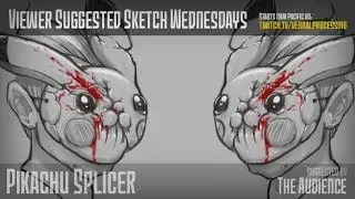 Pikachu Splicer Mask Timelapse Sketch