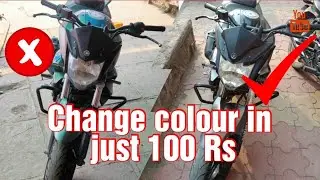 CHANGING COLOUR OF YAMAHA FZS | #QUICK MOD | CHEAP MODIFICATION |  MODIFIED #FZs |