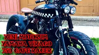SAFKAN CAFE RACER - YENİ MOTORUM YAMAHA VİRAGO 750 - ANKARARİDERS buluşması