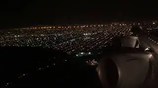 Lufthansa B747-8i takeoff at Mexico City