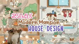Aesthetic Modern Mansion House Design (Floor 1) 🧺🥥🥨 | Toca Boca | Toca Life World 🌷🌷