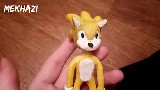 Обзор на фигурку Соника (Sonic) из пластилина!