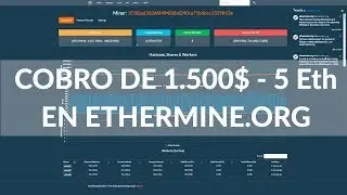 Cobro de 1.500$ en Ethermine; Primer pago :)