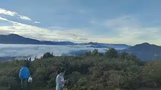 A beautiful view of sea of clouds