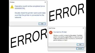 Can't Connect to Shared Printers?? Error 0x000000709 | Windows Update bug KB5006670