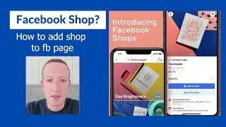 How to add SHOP on a facebook page