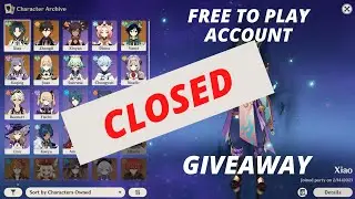 Huge f2p account showcase and giveaway | Genshin impact |