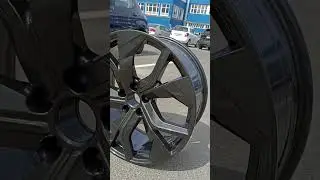 Порошковая покраска дисков в  металлик  цвет 