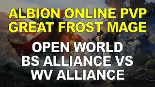 Albion Online PvP - Great Frost Mage: Open World (BS Alliance vs. WV Alliance)