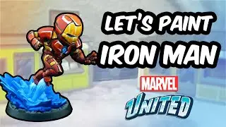Let's Paint Iron Man - Marvel United Painting Guide - Comic Style