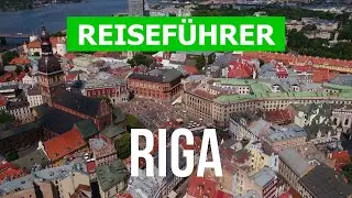 Stadt Riga in 4k. Lettland, Riga zu besuchen
