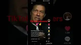 TikTok followers Imran Khan 1.4M followers 