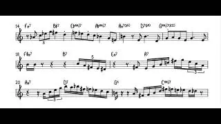 In Your Own Sweet Way / Kenny Garrett solo transcription in Eb