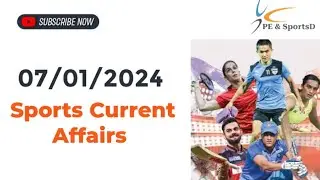 Sports Current Affairs 07-01-2024 | Sports Current Affairs January 2024 | Today Current Affairs