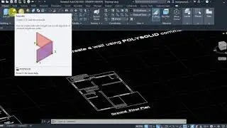 POLYSOLID IN AUTOCAD 3D - How to create wall Using Polysolid Command