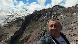 Поездка к Эльбрусу. Подъем на канатке. Водопад Азау. Поляна Нарзанов.