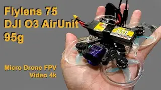 Micro Drone FPV DIGITAL Flywoo Flylens 75 DJI 03 video 4K abaixo de 100g