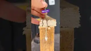 Como emendar madeiras de uma forma bem simples 👏 #tools #diy #madeira #shorts