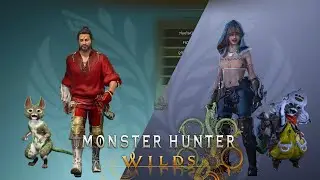 Monster Hunter Wilds - Character Creation | Male, Female, & Palico [4K]