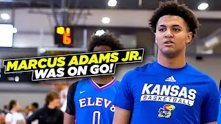 Marcus Adams Jr. is UNGUARDABLE!! Kansas commit was on go!!