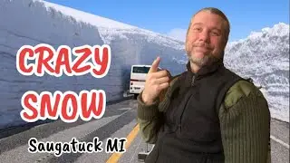 A normal day in MICHIGAN WINTER! #michigan#winter#snow#snowfun#sledding#hardplay#hardwork#vlog