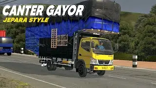 RILISS!! CANTER GAYOR JEPARA SUSPENSI REAL DEPAN BELAKANG || MODS BUSSID