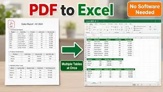 How to Convert PDF to Excel in Seconds — Multiple Tables at Once