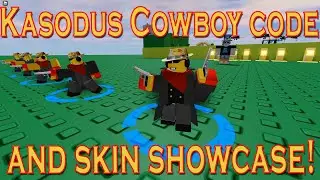 Kasodus Cowboy code and skin showcase! Tower Defense Simulator - ROBLOX