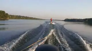 yamaha 15. 4х т. тянет Вэйкборд первый опыт